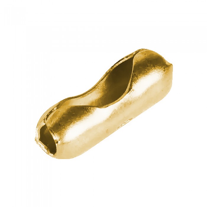 Ενωτικό Κλίπ Αλυσίδας Μπίλιας Χρυσό (1 Τεμάχιο)