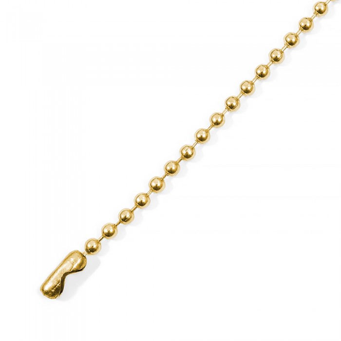 Ενωτικό Κλίπ Αλυσίδας Μπίλιας Χρυσό (1 Τεμάχιο)