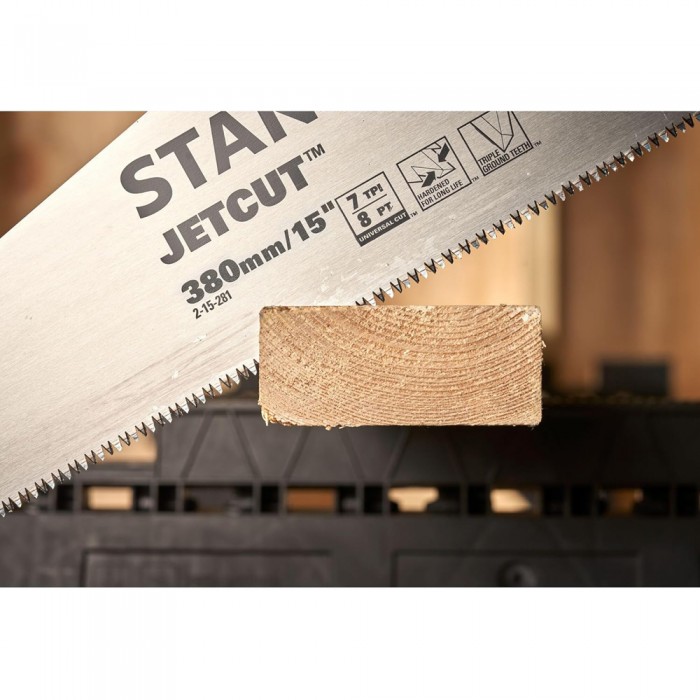 Πριόνι Ξύλου - Σεγάτσα 380mm με Δόντια 7TPI Stanley JETCUT Hand Saw 2-15-281