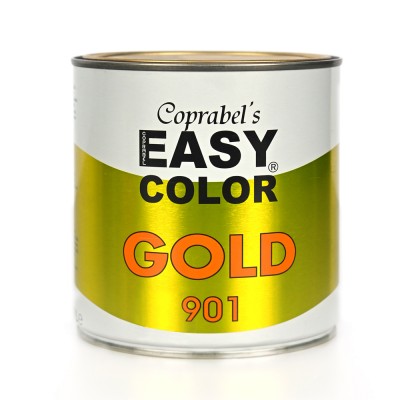 Mεταλλικό Χρώμα με βάση διαλύτη, Έτοιμο προς Χρήση 250ml Χρυσό Coprabel EASY COLOR GOLD 901