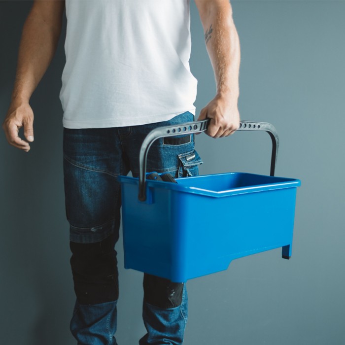 Σετ πλύσης πλακιδίων με κουβά 20l, Roller, στοκαδόρο και σφουγγάρι Kubala Tiling set 9901