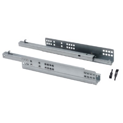 Οδηγός Κρυφός Ξύλινου Συρταριού Μερικής Επέκτασης Με Φρένο 50cm Βάθος Φορτίου 25kg D-flex 620C-7/8-500