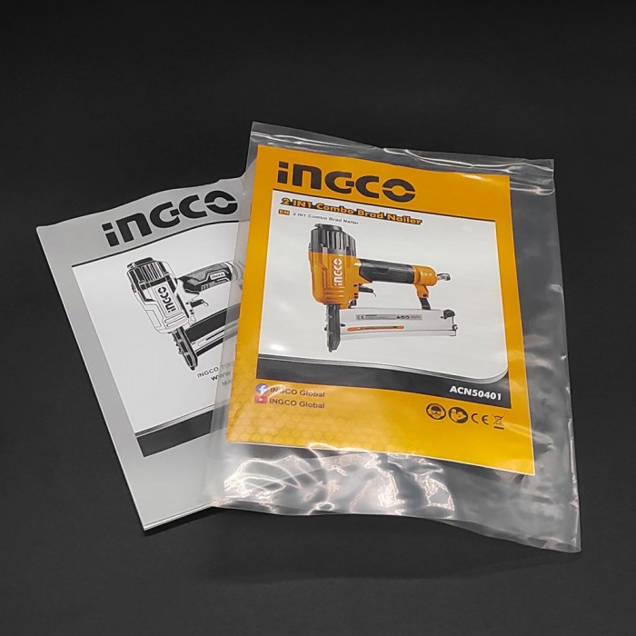 Αεροκαρφωτικό Διχάλων και Καρφιών (Καρφιά 15-50mm - Δίχαλα 16-40mm 18Ga) Ingco ACN50401