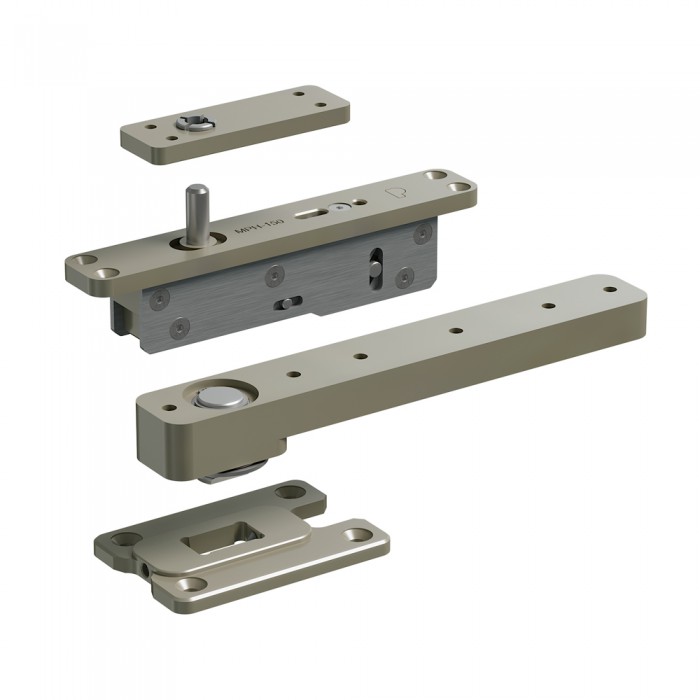 Μηχανισμός Μεντεσέ PIVΟΤ για Τοποθέτηση στο Δάπεδο Inox Anodized Panidis 12-MPH-150-S-14