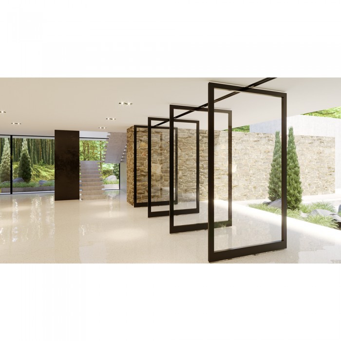 Μηχανισμός Μεντεσέ PIVΟΤ για Τοποθέτηση στο Δάπεδο Inox Anodized Panidis 12-MPH-150-S-14