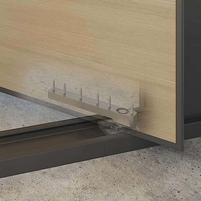 Μηχανισμός Μεντεσέ PIVΟΤ για Τοποθέτηση στο Δάπεδο Inox Anodized Panidis 12-MPH-150-S-14