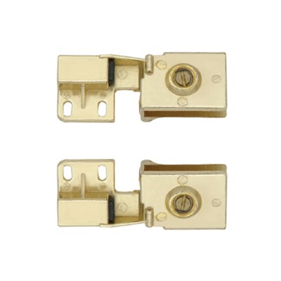 Μεντεσές Κρυστάλλων Χρυσό ζεύγος (2 τεμάχια)