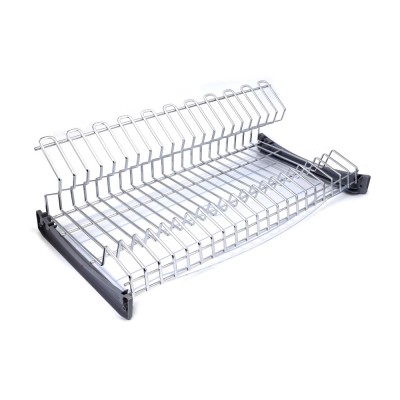 Πιατοθήκη για Ντουλάπι Κρεμαστό σε Χρωμίο με Δίσκο Αποστράγγισης σε διαστάσεις 864x276x209mm