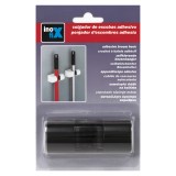 Αυτοκόλλητο Άγκιστρο για Σκούπες και Εργαλεία με Κοντάρι 35x85x52ml Μαύρο Inofix 205603