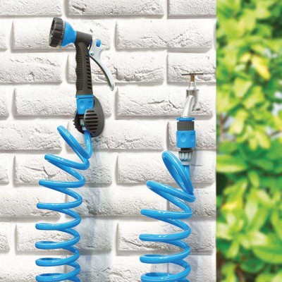 Εύκαμπτο Λάστιχο Σπιράλ με Ακροφύσιο Ψεκασμού 3/8 (Ø9mm) 20m Αquacraft 880030