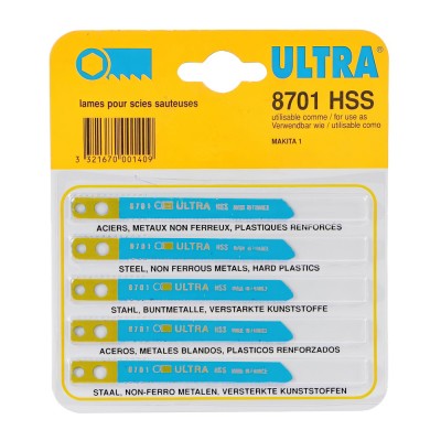 Πριονάκια Σέγας για Μέταλο και Σκληρό Πλαστικό Ultra 8701 HSS 1 Τεμάχιο