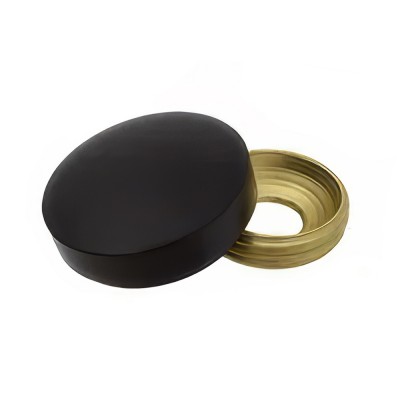 Τάπα βίδας αλουμινίου Φ15 μαύρο  901-B002 metalor