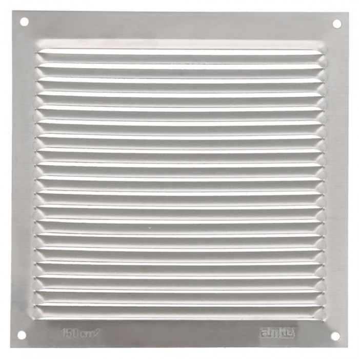 Γρίλια Εξαερισμού Αλουμινίου 170x170mm Ασημί AMIG 20190