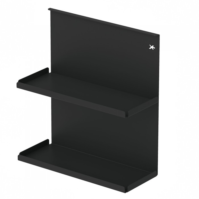 Μπαχαροθήκη με 2 Ράφια 295x120x320 με Προφίλ Σύνδεσης Βέργα 500x35x45 Ανθρακί Starax Unique Series S-4131-Α + S-4140-Α