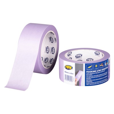 Χαρτοταινία βαφής 4760 για ευαίσθητες επιφάνειες 48mm x 45m HPX Masking 4760 Sensitive PW4845