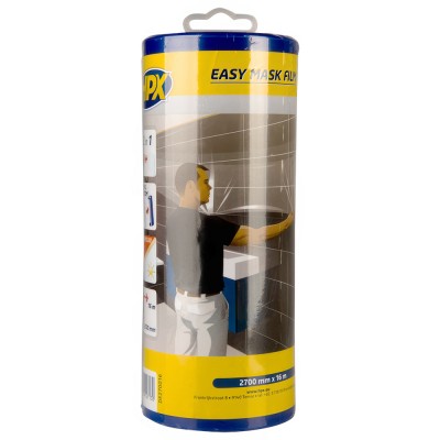Διάφανη μεμβράνη με χαρτοταινία 2700mm x 16m HPX Easy Mask 4730 DE270016