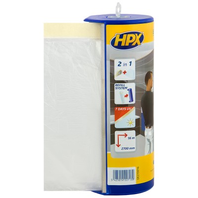 Διάφανη μεμβράνη με χαρτοταινία 2700mm x 16m HPX Easy Mask 4730 DE270016