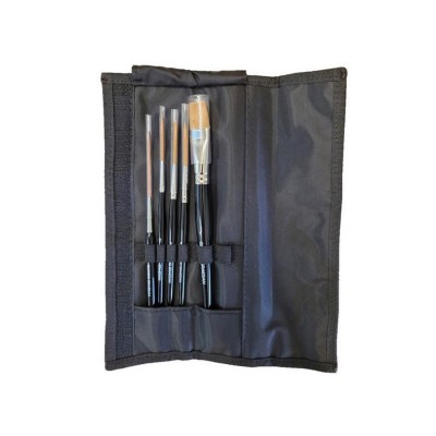 Σετ Πέντε Πινέλων και Εργαλείου Γλυπτικής για τη Δημιουργία Τεχνοτροπίας Μαρμάρου Giorgio Graesan Estasi di Marmo