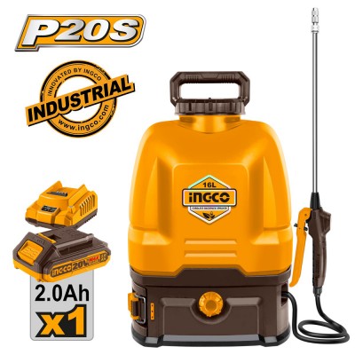 Ψεκαστήρα Πλάτης Μπαταρίας 16 Lit 20V Li-Ion Ingco CSPLI20162