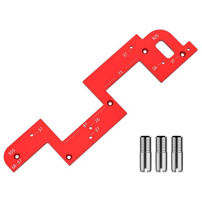 Οδηγός-Καλούπι κοπής από Αλουμίνιο για Δημιουργία Πατούρας Τοποθέτησης Ξύλινων ή Μεταλλικών Προφίλ Gola 343x85mm