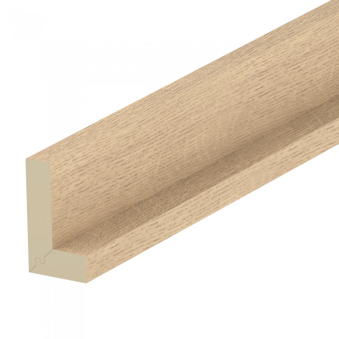 Επάνω Προφίλ (L) Gola Ξύλινο MDF Δρυς σε Βέργα Μήκους 1.40m Άβαφο