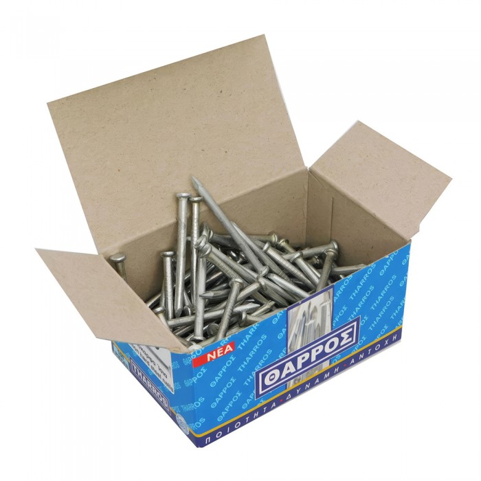 Ατσαλόκαρφα Εγχώρια Ίσια 3.5x50mm THARROS  σε Κουτί 100 Τεμάχιων