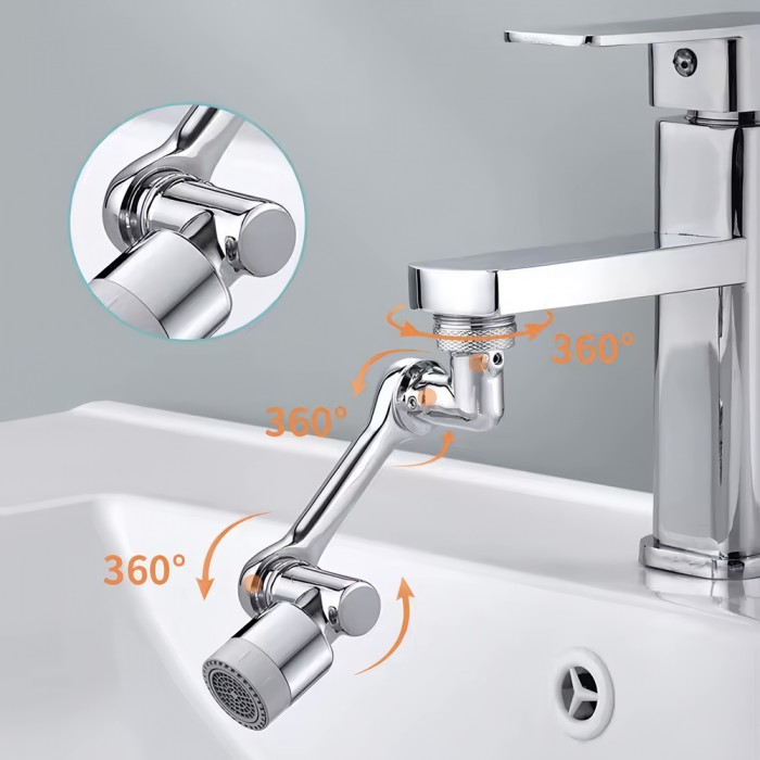 Πολύσπαστη 4 × 360° Προέκταση Μπαταρίας Χρωμέ ARAYMOS FA1006