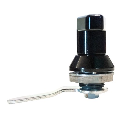 Λαβή Μεταλλικής Ντουλάπας Ταφ με Κλειδαριά και Κόντρα Παξιμάδι Μαύρη