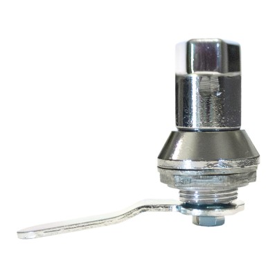 Λαβή Μεταλλικής Ντουλάπας Ταφ με Κλειδαριά και Κόντρα Παξιμάδι Νίκελ