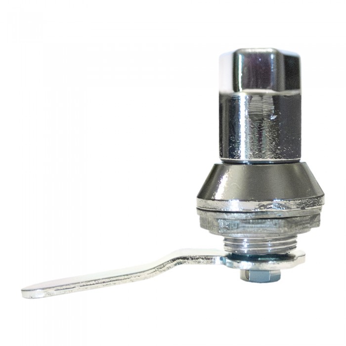 Λαβή Μεταλλικής Ντουλάπας Ταφ με Κλειδαριά και Κόντρα Παξιμάδι Νίκελ