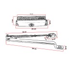 Σούστα Επαναφοράς πόρτας Λευκό Martin 08901