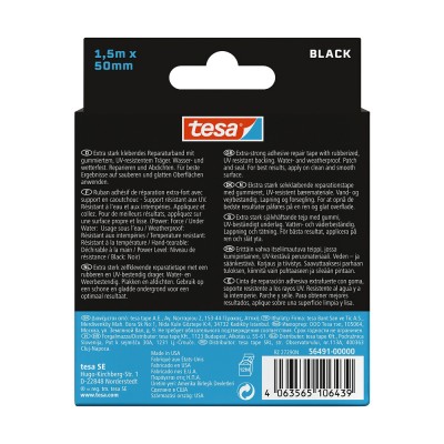 Υποβρύχια Ταινία Επισκευής 1.5m x 50mm Διάφανη Tesa Ultra Power Underwater 56481-00000