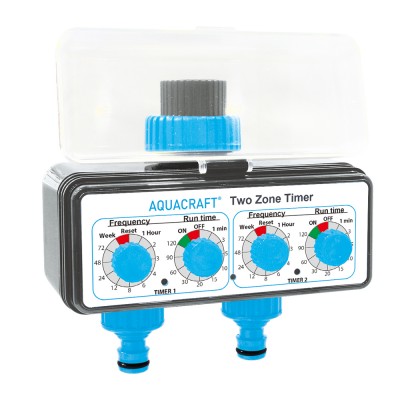 Ηλεκτρονικός Προγραμματιστής Ποτίσματος Μπαταρίας 2 Ζωνών 2xAA Aquacraft 290160