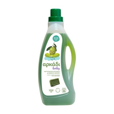 Απορρυπαντικό Πλυντηρίου Ρούχων Υγρό με Πράσινο Σαπούνι 1.575lt 26Μεζούρες ΑΡΚΑΔΙ Baby