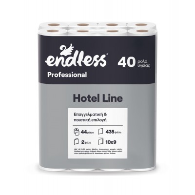 Χαρτί Υγείας 2φυλλο Υδατοδιαλυτό Νέας Τεχνολογίας 40Τεμάχια Endless Professional Hotel Line