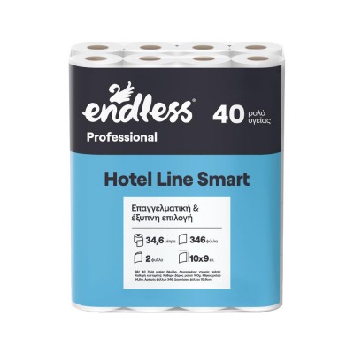 Χαρτί Υγείας 2φυλλο Υδατοδιαλυτό Νέας Τεχνολογίας 40Τεμάχια Endless Professional Hotel Line Smart