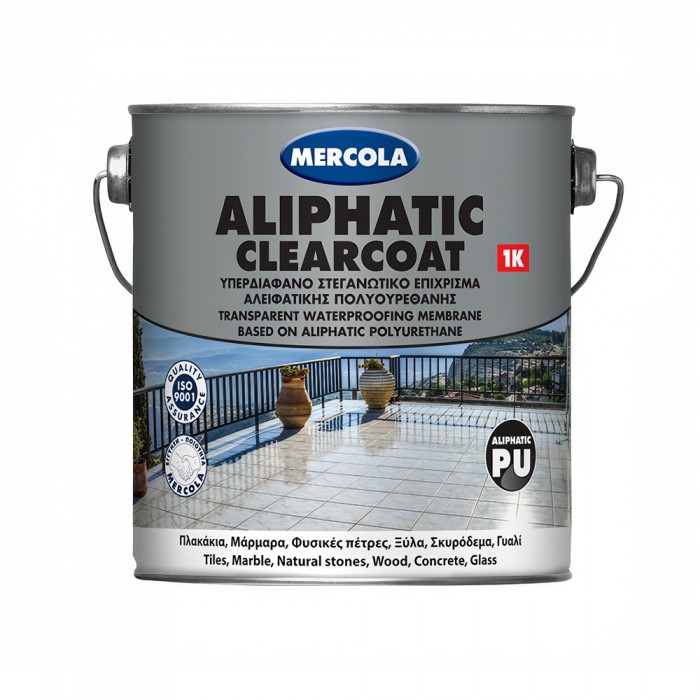 Υπερδιάφανη Αλειφατική Πολυουρεθάνη Στεγανοποίησης Πλακιδίων , Μαρμάρων και φυσικών πετρών 3kg Mercola ALIPHATIC PU CLEARCOAT 5323