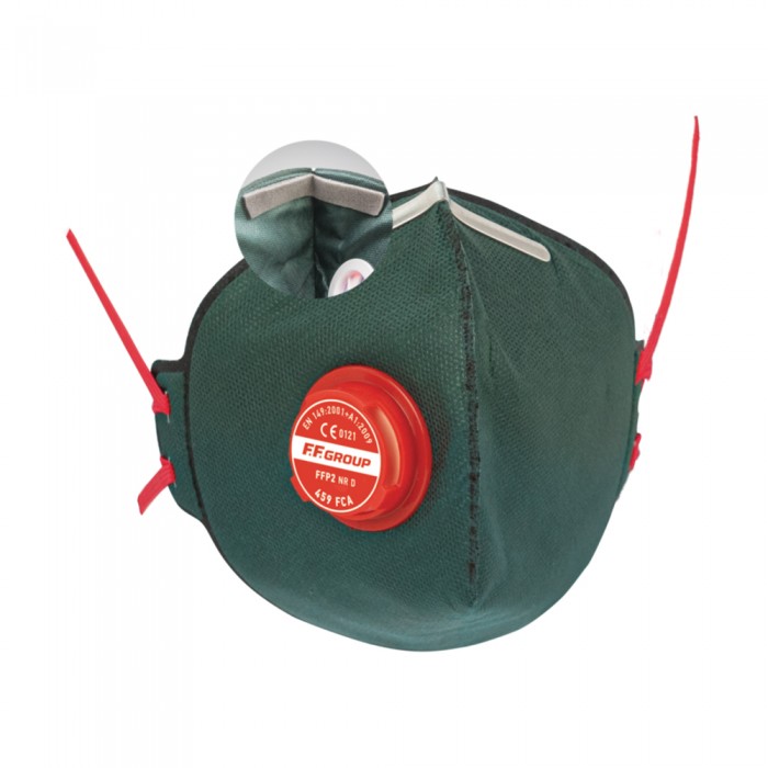Μάσκα Σωματιδίων Κυπελλοειδής Ενεργού Άνθρακα Με Βαλβίδα 459 FCA Τύπου FFP2 FF Group 36459