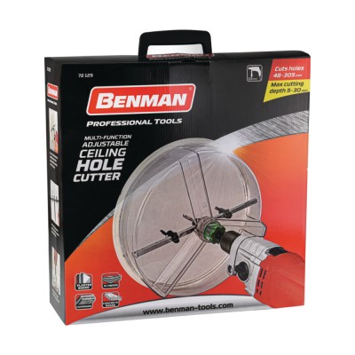 Ποτηροτρύπανο Γυψοσανίδας Με Ρυθμιζόμενο Διαβήτη Benman 72129