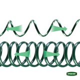 Λάστιχο Ποτίσματος Σπιράλ με Πιστόλι Εκτόξευσης  Σετ 1/2" 15m Grasher 100126