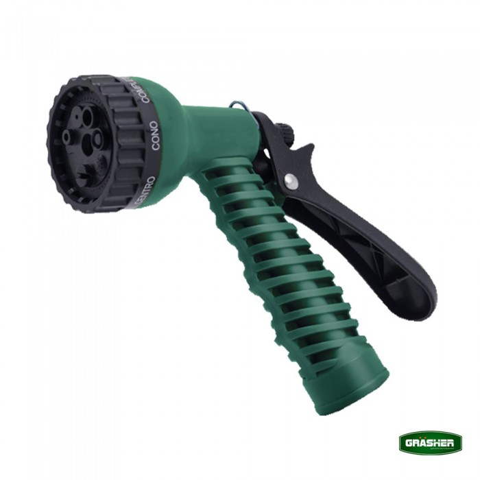 Λάστιχο Ποτίσματος Σπιράλ με Πιστόλι Εκτόξευσης  Σετ 1/2" 15m Grasher 100126