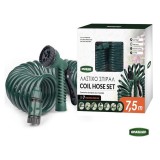 Λάστιχο Ποτίσματος Σπιράλ με Πιστόλι Εκτόξευσης  Σετ 1/2" 7.5m Grasher 100122