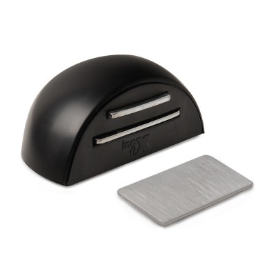 Αυτοκόλλητο Στόπερ Πόρτας με Μαγνήτη 26x52x38mm Μαυρο Inofix 2034-8