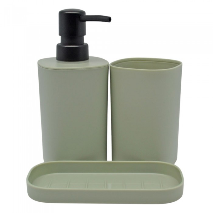 Αξεσουάρ Μπάνιου Πλαστικό Σετ 3 Τεμαχίων  Μέντα Anchor 842124