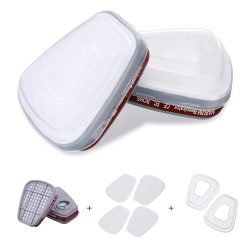 Ανταλλακτικά Φίλτρα A1:P2 Ενεργού Άνθρακα Μάσκας Προσώπου Σετ 2 Τεμ Finergo G25E