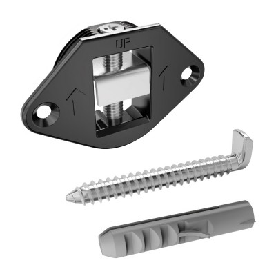 Κρυφός Αναρτήρας Ø35mm Με Γάντζο Και Ούπα  Italiana Ferramenta 63412030EA (Τιμή ανά Τεμάχιο)