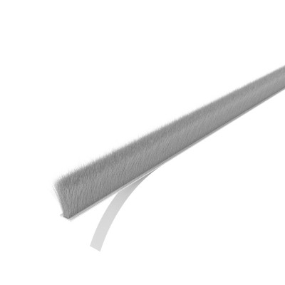 Βουρτσάκι αυτοκόλλητο 6.9x17mm Γκρι (Τιμή ανά Μέτρο)