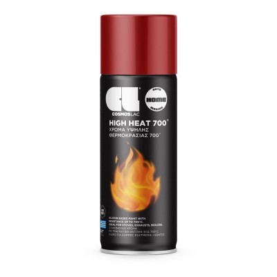 Σπρέι Υψηλής Θερμοκρασίας 400ml COSMOSLAC LINE High Heat 700°C 353 Κόκκινο