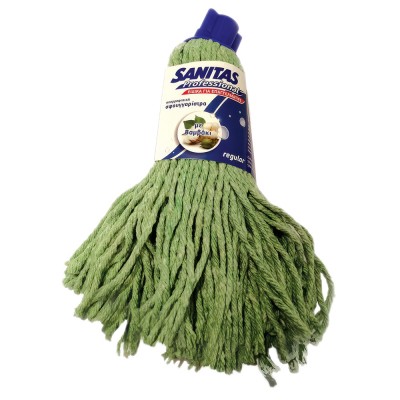 Σφουγγαρίστρα με Νήμα από Βαμβάκι Regular Πράσινη Sanitas 8571028277