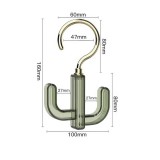 Κρεμάστρα Ρούχων Γάντζος 16x10x2cm Πράσινο XW-288-GN
